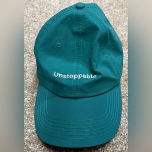 Unstoppable Womans Teal Green Hat Cap Running Gym Weight Watchers Strapback WW